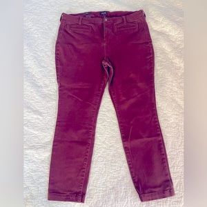 NYDJ Super soft and stretchy burgundy jeans